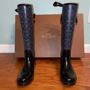 Coach rain boots